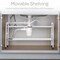 Home-Complete Under Sink Organizer 2 Tier Adjustable Shelf Organizer with 8 Removable Panels Organizers & Storage 82-50702-WHT - alternate 4