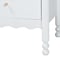 Baxton Studio Hoffman Nightstand - 2-Drawer Bedside Table with Scalloped Apron and Turned Legs for Bedroom, White 272-14815-ZORO - alternate 3