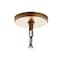 Jonathan Y Thatcher 17" Metal LED Pendant Light, Gold/White JYL3510B - alternate 3