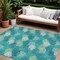 Homeroots 8' X 10' Emerald Gray And Ivory Polka Dot Washable Indoor Outdoor Area Rug 594235 - alternate 1