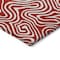 Homeroots 3' X 5' Red And Ivory Abstract Washable Indoor Outdoor Area Rug 599748 - alternate 3