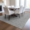 Homeroots 9' X 12' Gray Black And Ivory Geometric Washable Indoor Outdoor Area Rug 596744 - alternate 2