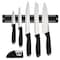 Oster Bridgewall 7 Piece Magnetic Wall Mounted Stainless Steel Cutlery Set in Black 138451.07 - alternate 1