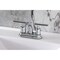 Kingston Brass Double-Handle 4" Centerset Bathroom Faucet with Pop-Up Drain, Polished Chrome FB5611CML - alternate 2