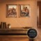 Azar Displays Floating Acrylic Wall Frame with Gold Stand Off Caps: 8 in x 10 in Graphic Size, Frame 12 in x 14 in 105588-GLD - alternate 3