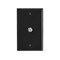 Newhouse Hardware Black TV Cable Wall Plate TVP-BK-01 - alternate 1