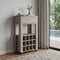 Homeroots Light Gray Rolling Bar Cart With Wine Storage 479945 - alternate 3