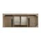 James Martin Vanities Breckenridge 60'' D Vanity, Whitewashed Oak, w/ Jasmine Pearl Quartz Top w/ Wireless Charger 330-V60D-WWO-FEJP - alternate 3