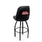 Holland Bar Stool Co Logo Grizzly Ole' Miss 36 in. Swivel Bar Stool with Black Wrinkle Finish L048 - alternate 1