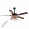 Jonathan Y Max 52" 3-Light Farmhouse Industrial Iron/Wood Mobile-App/Remote-Controlled LED Ceiling Fan, Black/Re JYL9721B - alternate 1