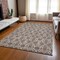 Homeroots 5' X 8' Ivory Taupe And Beige Floral Washable Indoor Outdoor Area Rug 582279 - alternate 3