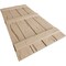 Ekena Millwork Rustic Four Board Spaced Board-n-Batten Hand Hewn Faux Wood Shutters, 23 1/2W x 60H, PR SHUBSS23X60HHPR - alternate 6
