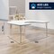Flash Furniture Wren 66 in x 60 in Horseshoe Adjustable Height Activity Table, Thermal Laminate Top, Short Legs, White XU-A6066-HRSE-WHT-T-P-GG - alternate 2