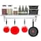 Koolmore 12'' x 48'' 18-Gauge Stainless-Steel Heavy Duty Wall Shelf with Pot Rack, . WMPS-1248 - alternate 4