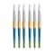 Princeton Snap! Round Brush, Synthetic Bristles, Short Handle Mixed Media Paintbrush, Size 2/0, 6PK P9850R20 - alternate 1