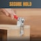 Powertec Toggle Clamp, 1980 lbs Cap., 40344 Adj. 90 Degree Vertical U Bolt Latch, Antislip Hand Grip, 4PK 20324-P4N - alternate 2