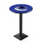 Holland Bar Stool Co 36" Blk Wrinkle Vancouver Canucks Pub Table, 36" dia. Top L217B3636VanCan - alternate 1