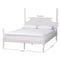 Baxton Studio Caliana Bobbin Four-Poster Platform Bed, Queen, White 264-14396-ZORO - alternate 3