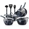Nutrichef Diamond Home Kitchen Cookware Set (Dark Blue) NCCW11DS - alternate 1