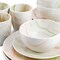 Elama Fine Marble 16 Piece Porcelain Dinnerware Set in Orange and Green EL-FINEMARBLE-OG - alternate 2