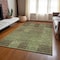 Homeroots 3' X 5' Brown Taupe And Green Striped Washable Indoor Outdoor Area Rug 613169 - alternate 4