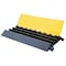 Kable Kontrol Cable Ramp, 2.95 in H, 35.43 in L, 19.685 in W, 3 Channel, Polyurethane/Rubber, Black, Yellow CP9986 - alternate 1