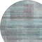 Homeroots 8' Teal Blue Gray And Charcoal Round Striped Washable Indoor Outdoor Area Rug 588072 - alternate 3