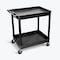 Luxor Tub Cart, (2) Shelves, L, High Density Polyethylene (Shelf), Polyvinyl Chloride (Leg), 2 Shelves TC21-B - alternate 3