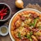 Bakken- Swiss BAKKEN Pizza Pan, Round Perforated, Nonstick Marble Coating, Dishwasher Safe, White BAKPIZWHT56 - alternate 3