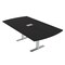 Skutchi Designs 6 Person Conference Table With Power Unit | 7' Arc Rectangle Table | Harmony Series HAR-AREC-48X84-T-U999ST19-ESIL - alternate 1