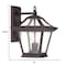Homeroots XL Antique Bronze Birdhouse Shape Outdoor Wall Light 398367 - alternate 2
