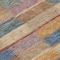 Homeroots 5' X 8' Beige Blue And Gold Striped Washable Indoor Outdoor Area Rug 615465 - alternate 3