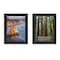 Homeroots Set Of Two Strength 1 Black Framed Print Wall Art, 2PK 405748 - alternate 1