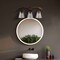 Jonathan Y Wyatt 25.5" 3-Light Southwestern Bohemian Resin/Seeded Glass Faux Antler LED Vanity Light, Brown Wood JYL6309A - alternate 2