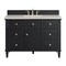 James Martin Vanities Lorelai 48" Single Vanity, Black Onyx, w/ 3 CM Siberian Silestone Top w/FreePower Wireless Charger 424-V48-BKO-FSFR - alternate 1