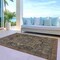 Homeroots 8' X 10' Brown Medallion Washable Indoor Outdoor Area Rug 608031 - alternate 2