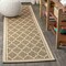 Jonathan Y Trebol Moroccan Trellis Textured Weave Brown/Beige 2 ft. x 10 ft. Indoor/Outdoor Runner Rug SMB109A-210 - alternate 1