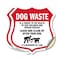 Signmission Dog Poop Shield Sign Dog Waste Is A Thre, 6 inch X 6 inch, Vinyl Decal, 2PK SHI-D-2PACK-6-374 - alternate 1
