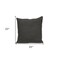 Homeroots 20" Gray Cotton Throw Pillow With Texture 529312 - alternate 2