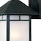 Homeroots Petite Matte Black Frosted Glass Lantern Wall Light 398639 - alternate 2