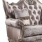 Homeroots 68in Pink And Platinum Silk Blend Loveseat and Toss Pillows 515744 - alternate 2