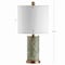 Jonathan Y Swirl 20.5" Ceramic LED Table Lamp, Gray/Green JYL3012A - alternate 3