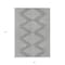 Homeroots 3' X 5' Gray And Ivory Geometric Washable Indoor Outdoor Area Rug 598574 - alternate 4