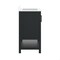 Flash Furniture Vega 36in. Vanity w/Sink, Blk Hardware, Soft Close, Open Shelf & 3 Drawers, Carrara Marble, Blk/Wht FS-VEGA36-KD-BK-GLD-HDBLK-GG - alternate 4