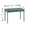 Homeroots 43" Green Solid Wood Writing Desk With Two Drawers 402020 - alternate 2