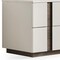Homeroots 20" Light Gray Wood Two Drawer Nightstand 719556 - alternate 2