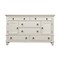 Homeroots 62" White Solid Wood Six Drawer Double Dresser 524109 - alternate 1