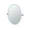 Gatco Latitude II 26.5" Frameless Oval Mirror, Satin Nickel 4299 - alternate 1
