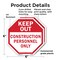 Signmission Keep Out Construction Personnel Onl, 6 inch X 6 inch, Plastic Sign, 2PK OC-P-2PACK-6-68 - alternate 3