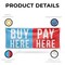 Signmission Buy Here Pay Here, 24 Inch x 72 Inch, Vinyl Banner B-72-30499 - alternate 2